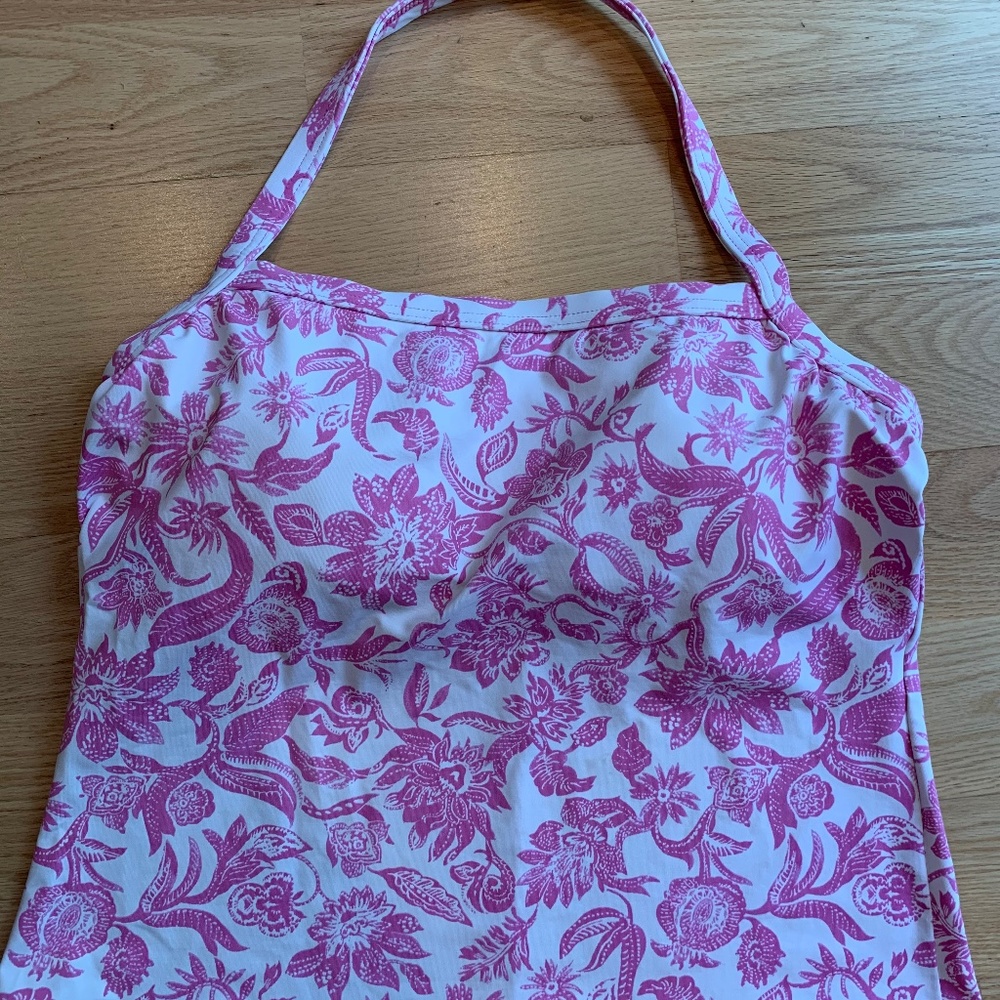 LANDS END TANKINI TOP SIZE 14